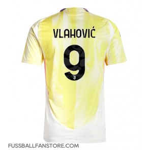 Juventus Dusan Vlahovic #9 Replik Auswärtstrikot 2024-25 Kurzarm